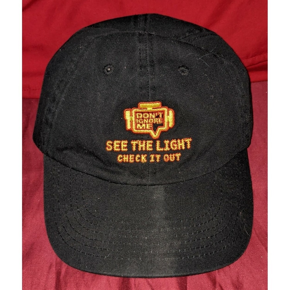 Black Advance Auto Parts Check Engine Light See It Check Out Strapback Cap Hat